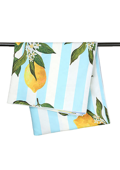 180×90CM XL Double Sided Beach Towel-Lemon